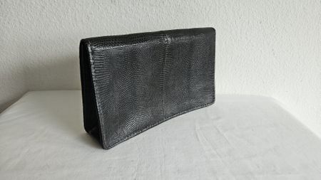 Vintage Handtasche / Clutch in Schwarz .