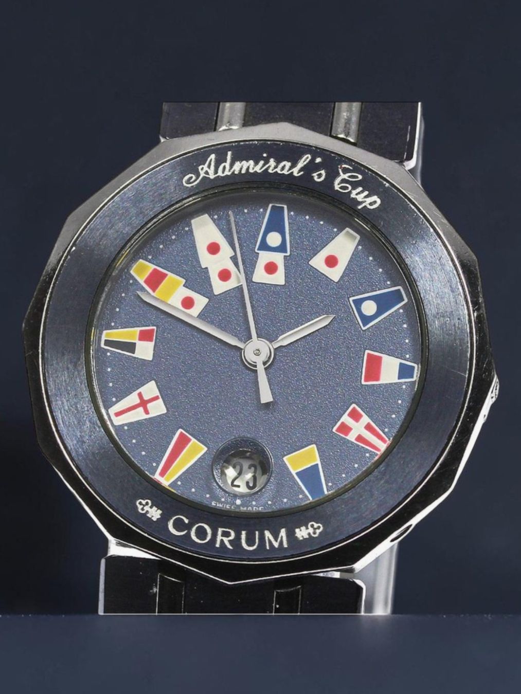 Corum Orologi: Corum Admiral's Cup Gun Blue Watch – Usato da Morges venduto da thetimebureau 4