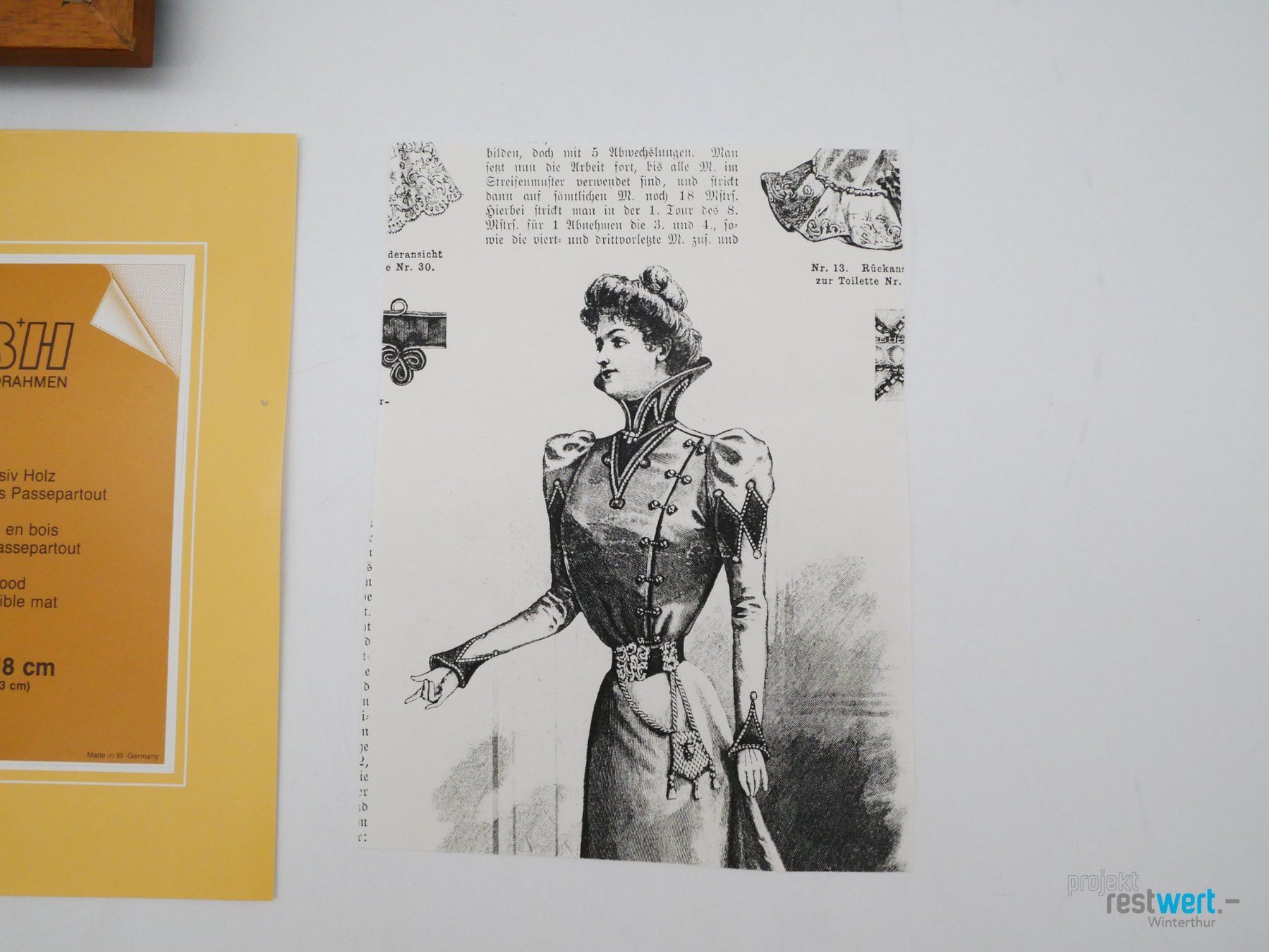 Foto & Immagini: Historische Modeillustration Dame Puffärmel 1900 – Usato da Winterthur venduto da Restwert_Winterthur 2
