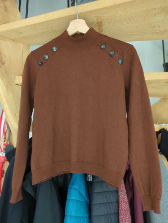 Pull Sezane Gerry Chocolat (neuf)