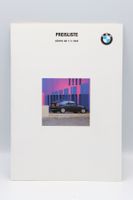 BMW Preisliste 1994 Prospekt