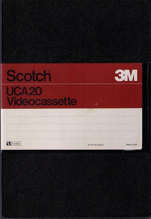 Tutti i VHS: Videocassettes U-matic Scotch UCA-20 – Usato da Zürich venduto da Scherzando