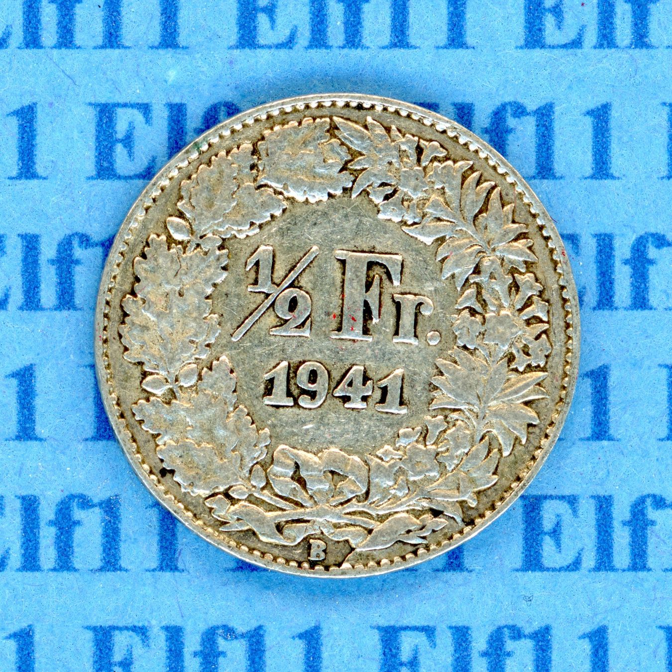 Tutti le monete: CHF___0.50 1941 -vz 50 Rappen – Usato da Widnau venduto da Elf11