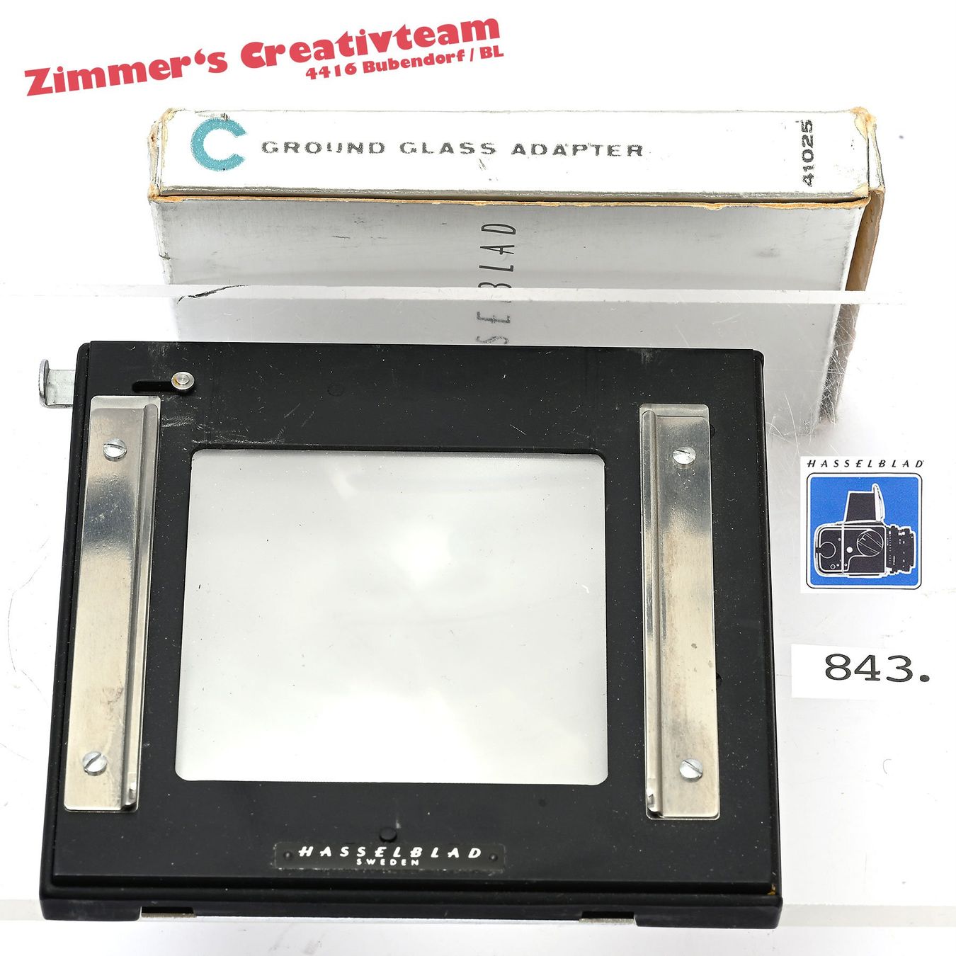 Hasselblad Fotocamera: Hasselblad Ground Glass Adapter, Ref. 41025, V-System – Usato da Bubendorf venduto da zimmers_creativteam
