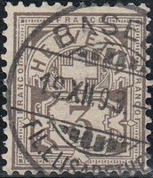 59A mit Vollstempel Basel 19.12.1893, Kat. SBK 25 Fr. 90.00