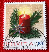 Nr.1373  Kerze 2010 mit Stempel Le Locle