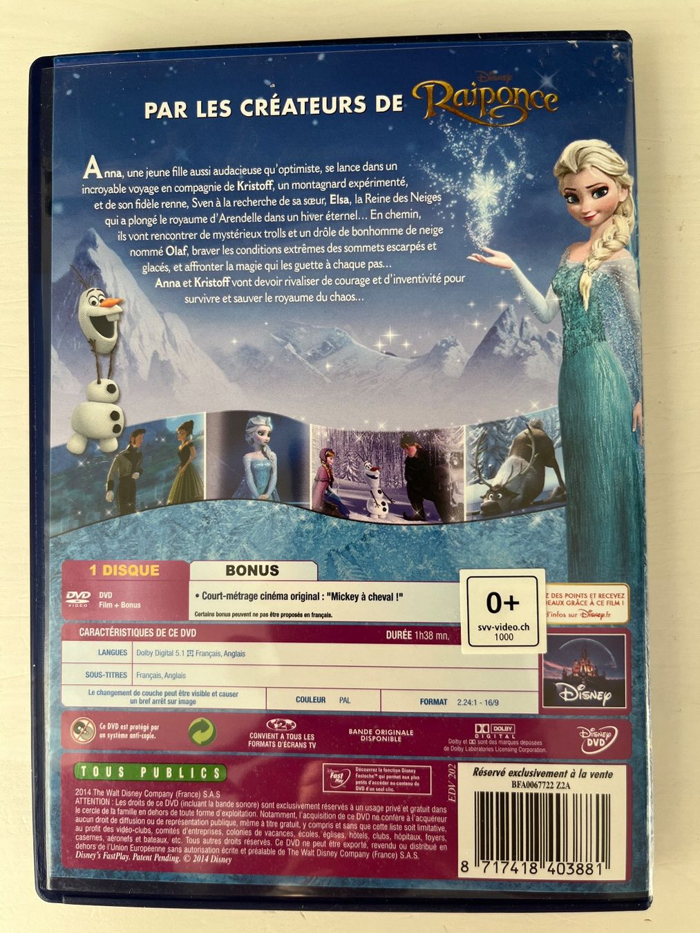 Disney DVD 📀 | La Reine des Neiges (2014) | FR/EN (Neu (gemäss ...