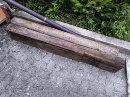 2 Teile Altholzbalken / Eichenbalken