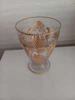 Vase um 1870  sehr Einzigartig Schön bemalt mit echten gold