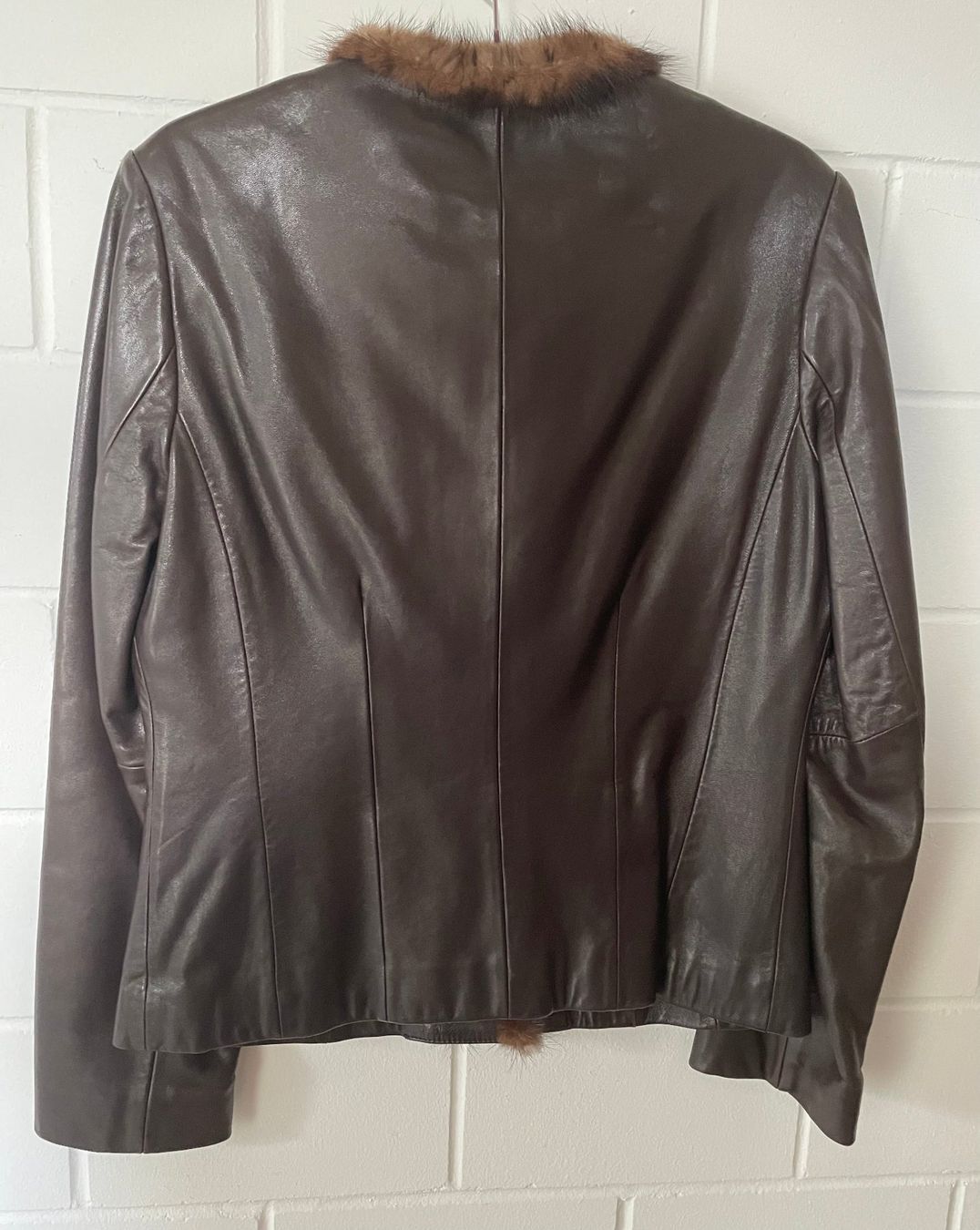 Giacche: Dunkelbraune Lederjacke – Usato da Etoy venduto da Diadefin 1