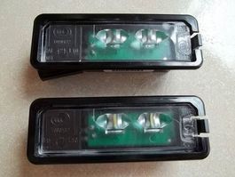 2x Original LED VW Kennzeichenleuchten