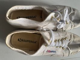 Superga Schuhe, Sneaker, off-white, 3cm hohe Sohle, Gr. 41