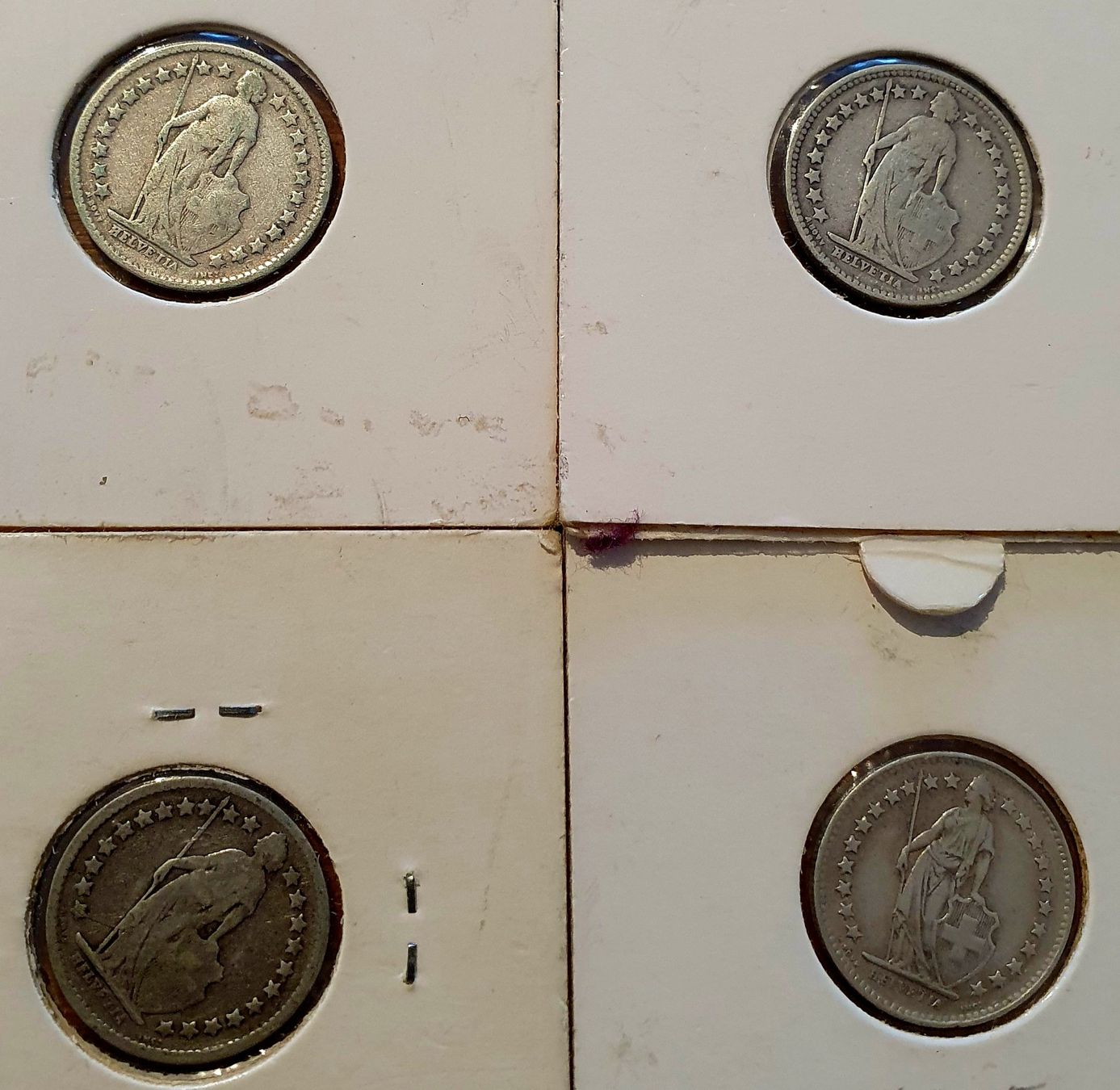 Tutti le monete: 4 x 50 Rp.Silber – Usato da Egerkingen venduto da Acc1 1