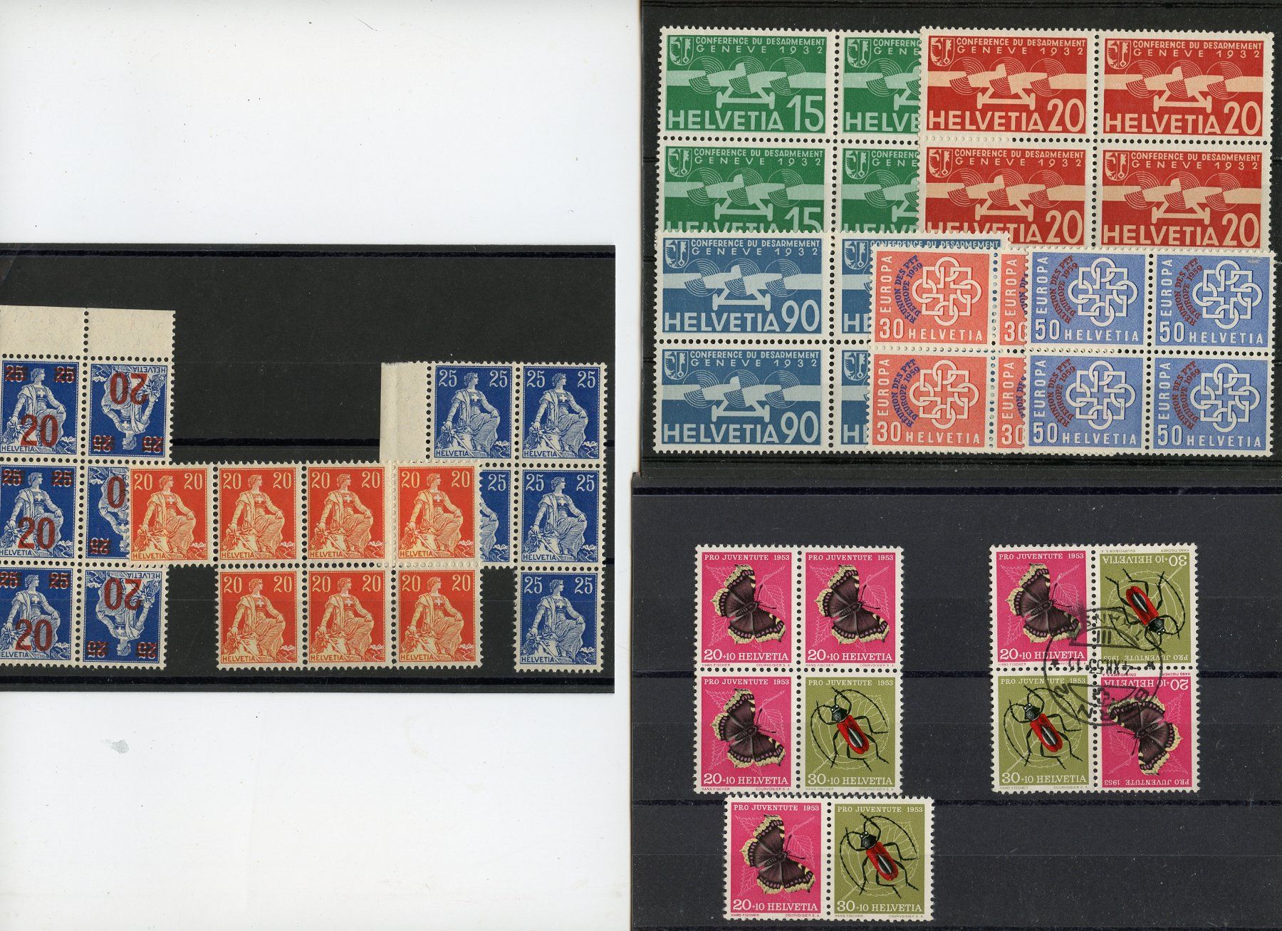 Tutti i francobolli: 1 Lot Schweiz 4.6.2. postfrisch/gestempelt – Usato da Steffisburg venduto da Sorbas