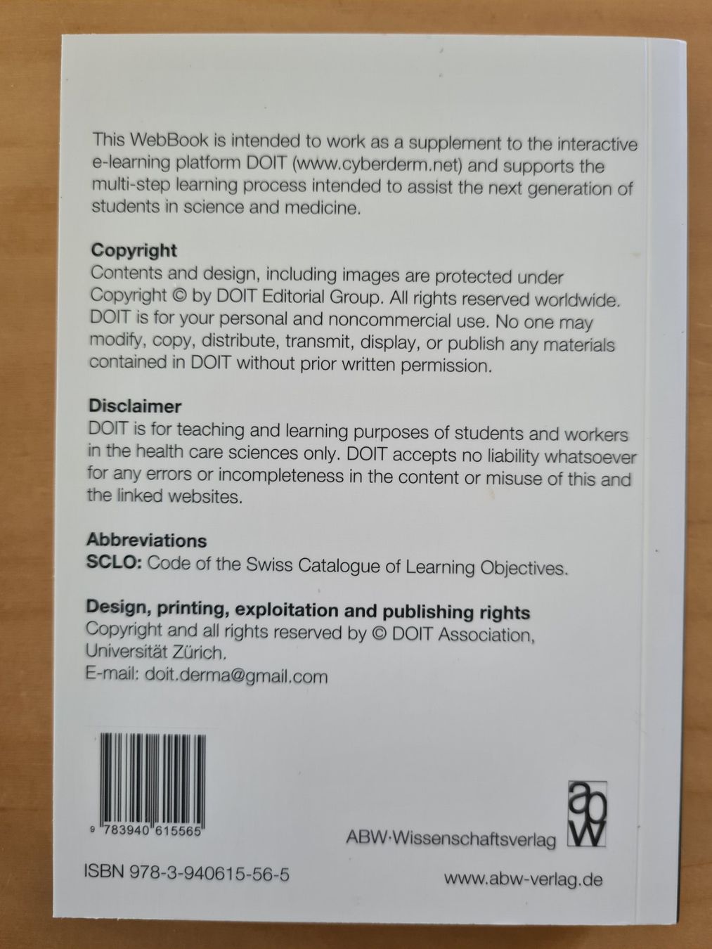 Bücher: Cyberderm DOIT Webbook – Gebraucht aus Oberwil BL von Spieltopia 1