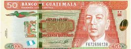 Guatemala 50 Quetzales 2013 P-125b UNZ