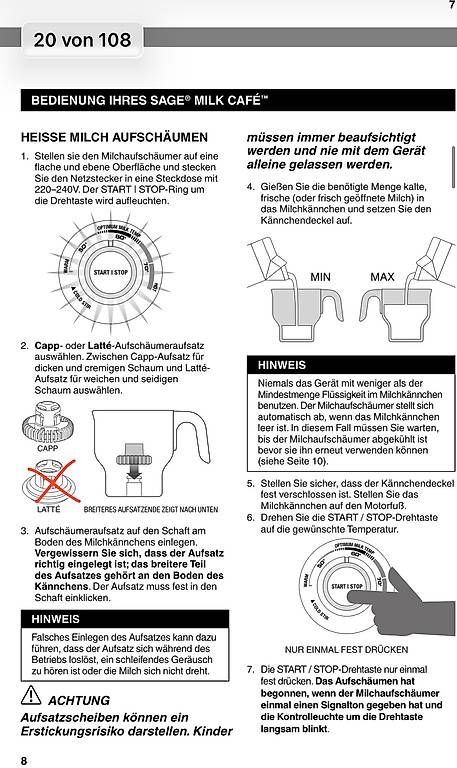 Sage Küchengeräte: Sage Milchschäumer Milk Café Silber – Gebraucht aus Zürich von car_9sdb 2