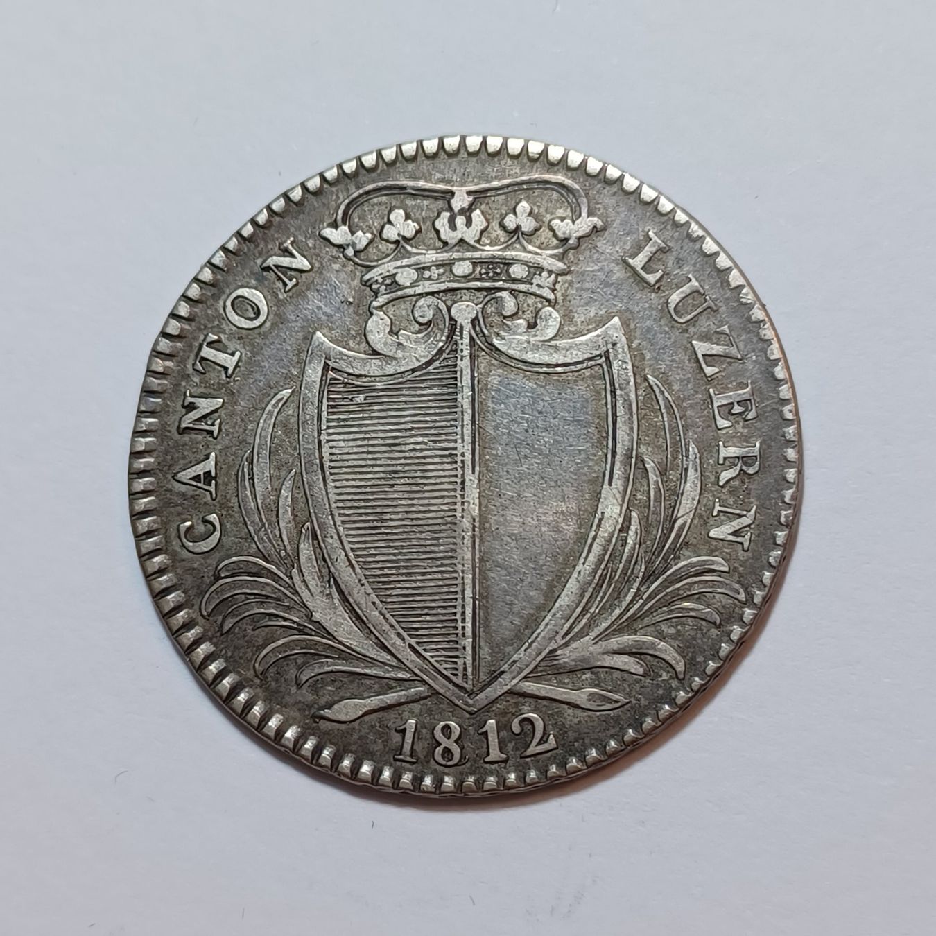 Tutti le monete: 10 Batzen 1812 Luzern – Usato da Pfäffikon ZH venduto da Schweizer_Muenzen