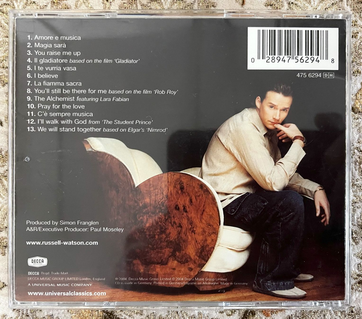 CD: Russell Watson: Amore Musica CD – Usato da Oftringen venduto da Vucki 1