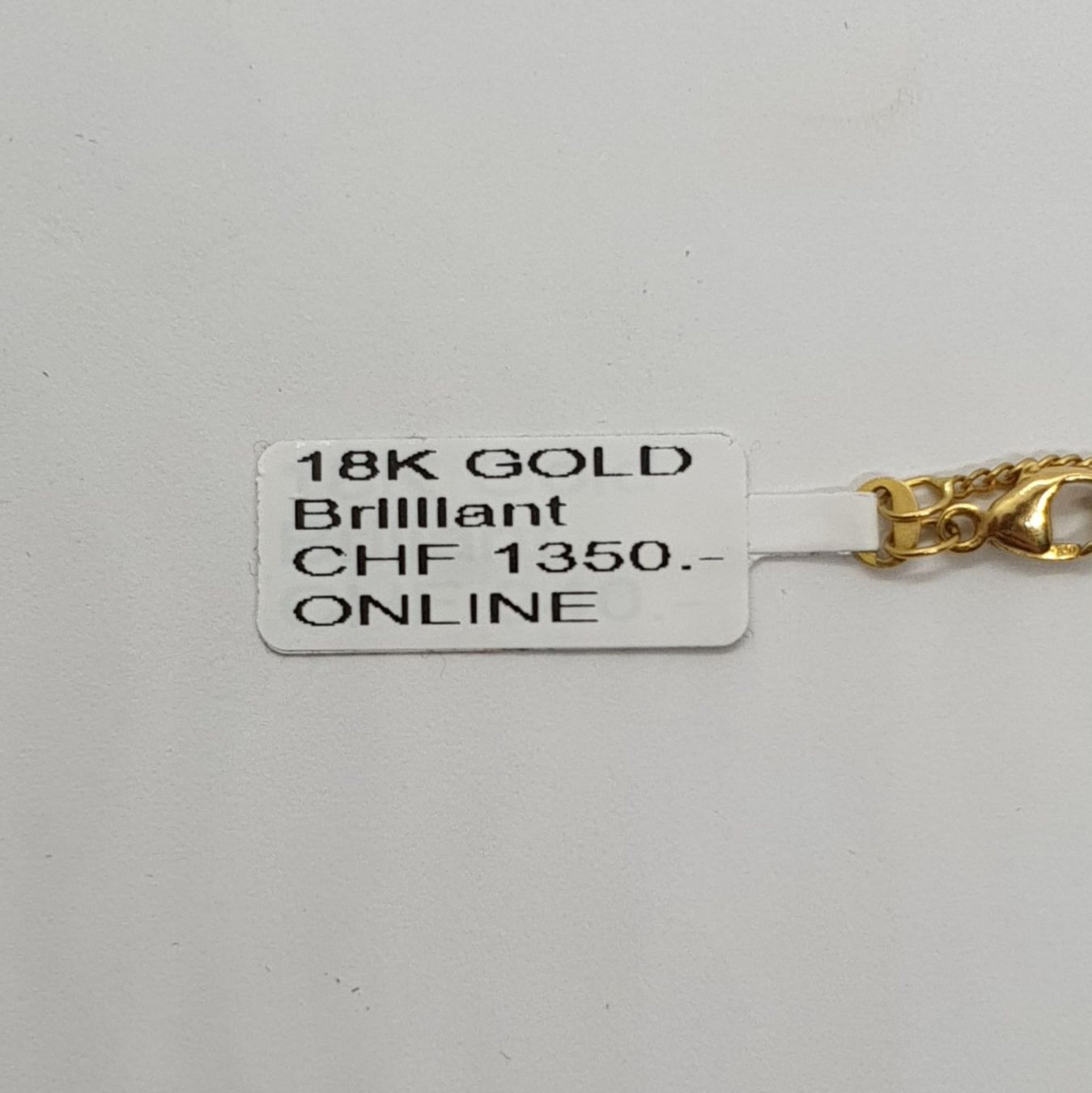 Ketten: Echt 18K Gold - Kette mit Brilliant – Gebraucht aus Luzern von Luzern-Goldhaus 2