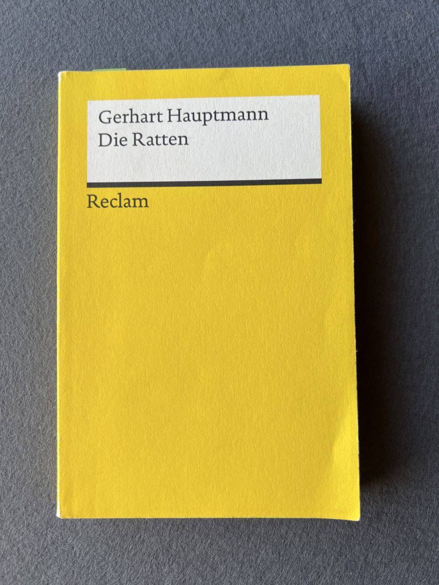 Libri: Gerhart Hauptmann "Die Ratten" - Reclam – Usato da Kirchberg BE venduto da Bergdorf16
