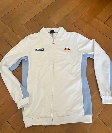 Ellesse Trainingsjacke | Weiß Hellblau Sportswear | Gr. M