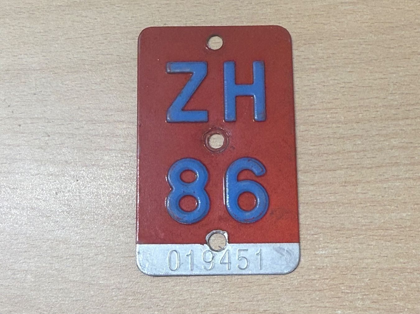 Insegne: ZH86 Nummerschild CH – Usato da Hallau venduto da mofaplus