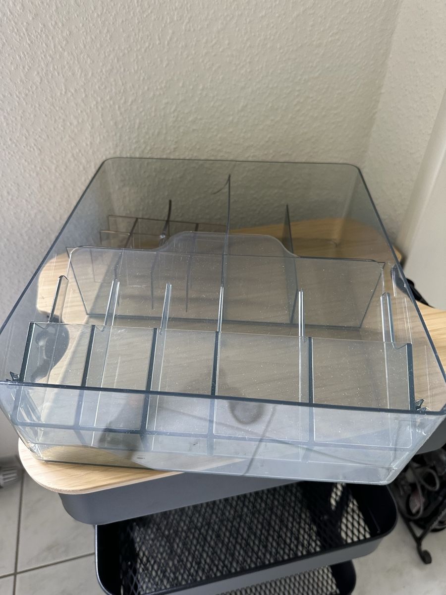 Make-up: Clear IKEA Desk Organizer Tray - Spring Office Declutter! – Usato da Zürich venduto da car_68nt