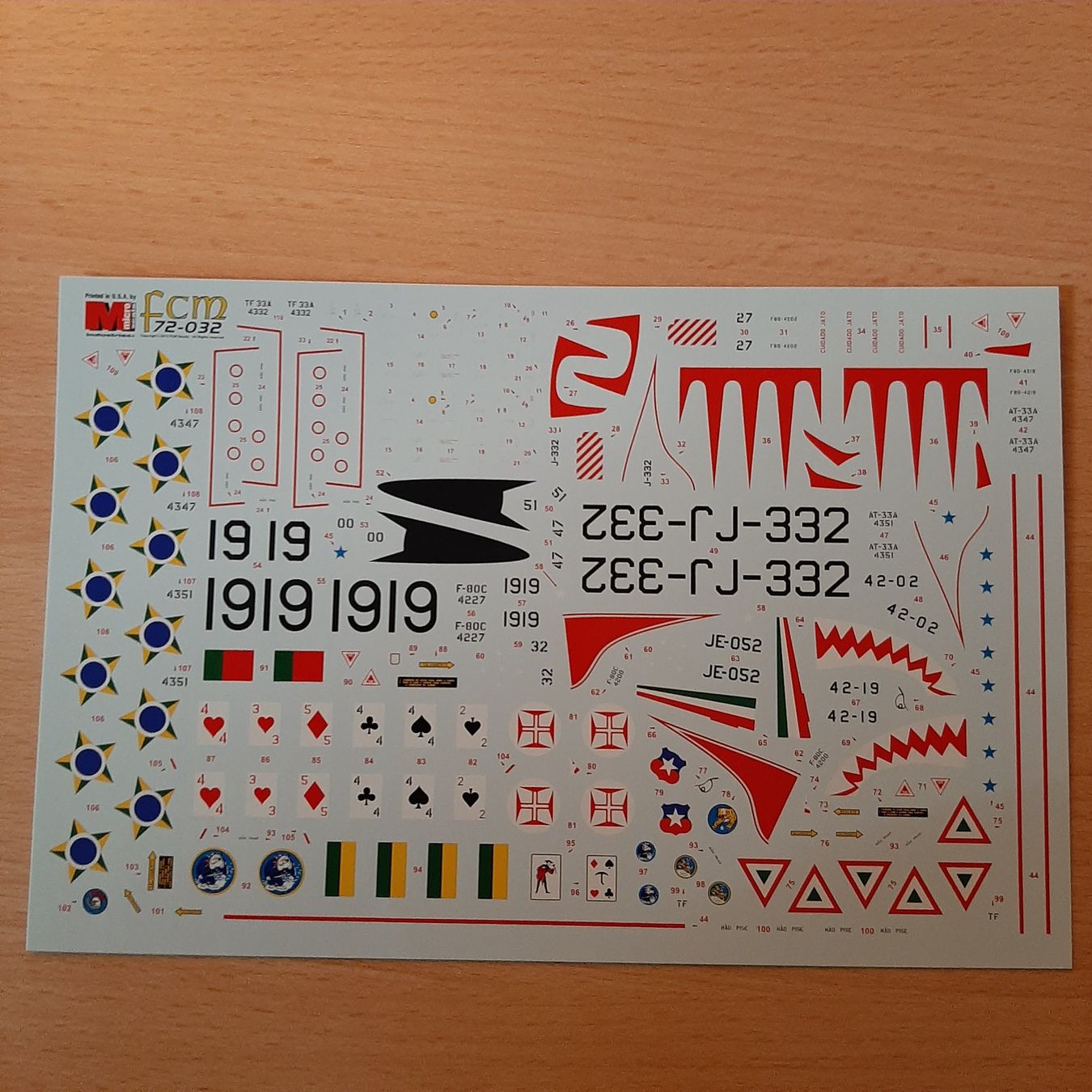 Lockheed Kit di modellismo & Modellini statici: D 177 ... Lockheed F-80 + T-33 Shooting Star ... fcm . Decal – Nuovo (secondo la descrizione) da Bonstetten venduto da Benibanny59 4