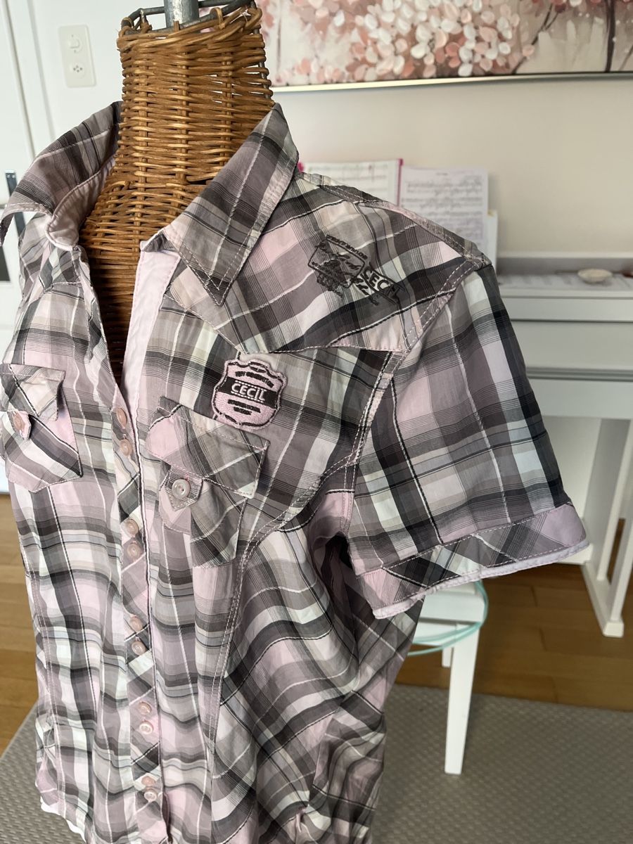 Cecil Blusen: Cecil Bluse, kariert, Kurzarm, L – Gebraucht aus Solothurn von Bobesch08 3