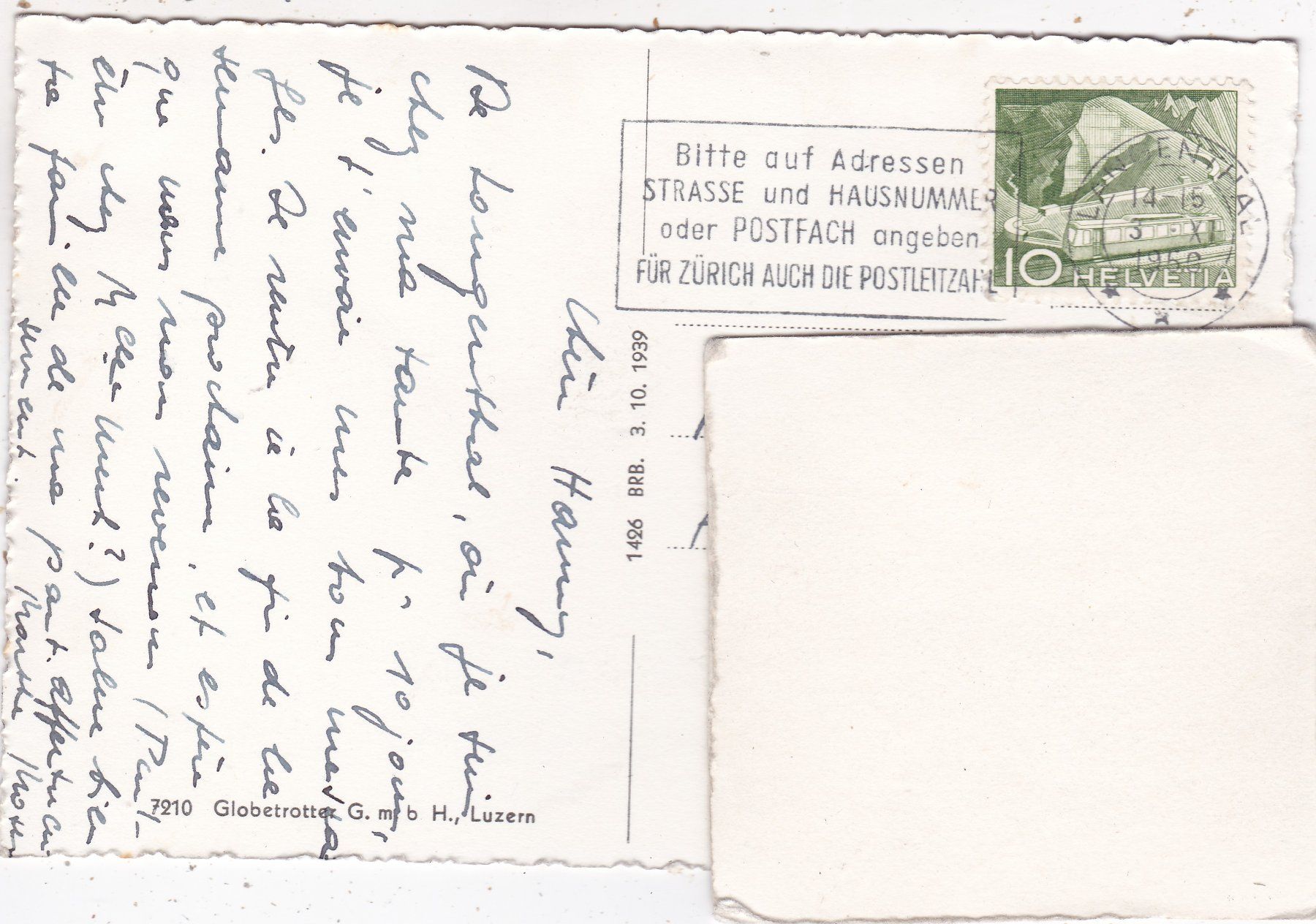 Cartoline postali: Langenthal 1950 – Usato da Herisau venduto da Lisegrat2008 1