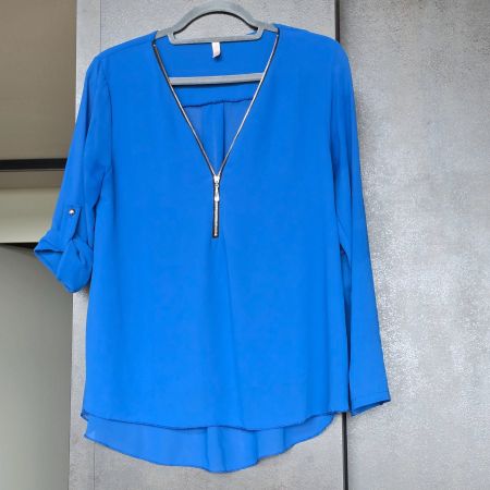 🐸 BLUSE / TUNIKA ROYALBLAU M