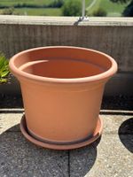 grosser Pflanzentopf Kunstoff mit Untersetzer 55cm