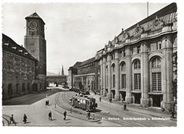 St. Gallen - Stadt - Post - Bahnhof - Tram - um 1930