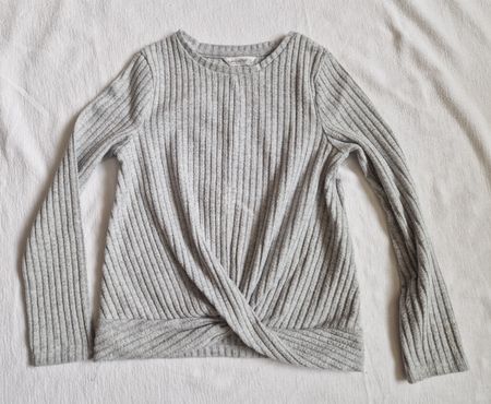 C&A Mädchen Pullover Grau Elegant Gr. 128