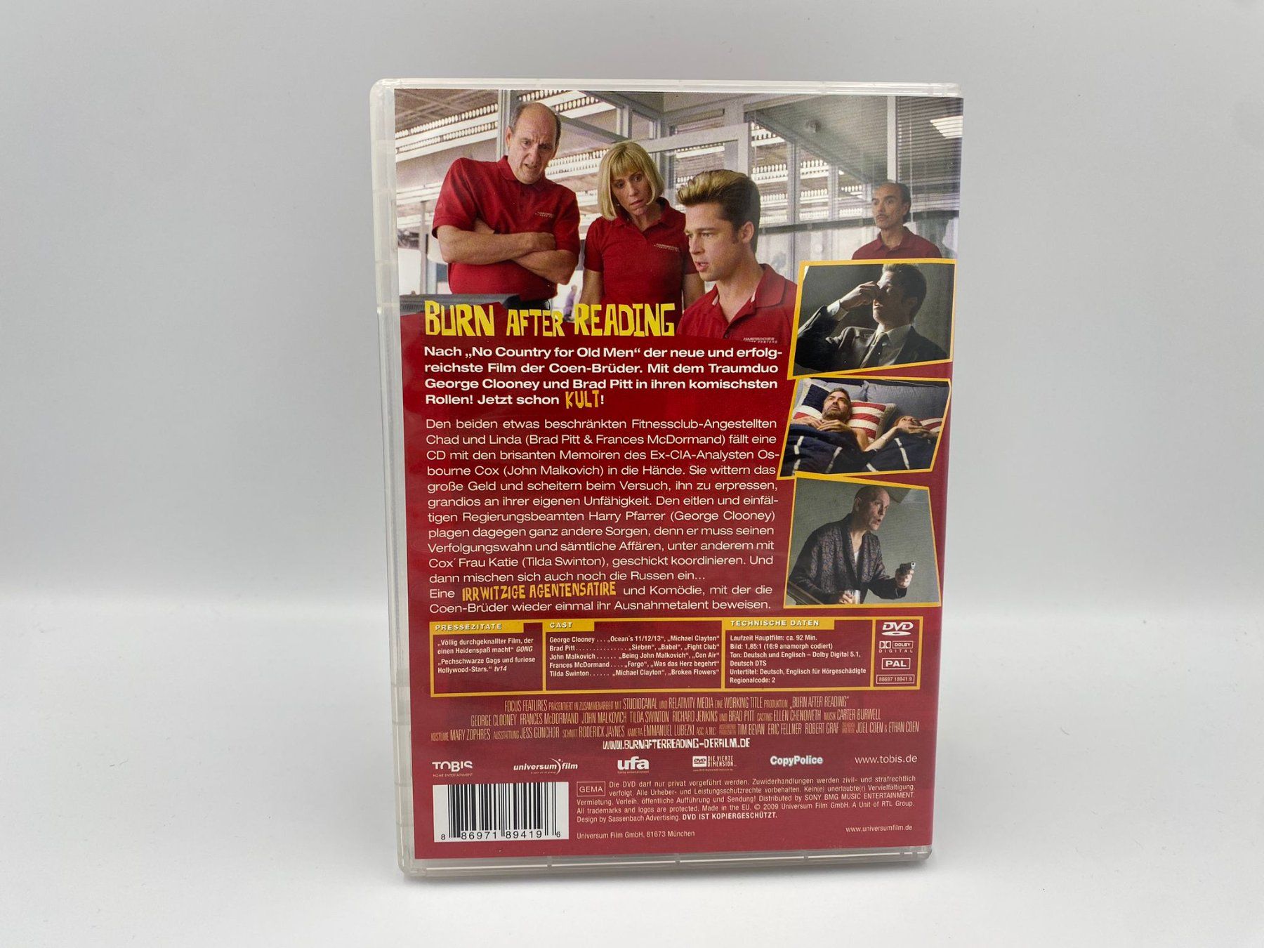 Tutti i DVDs: BURN AFTER READING - Versand nur CHF 2.50! – Usato da Siblingen venduto da goodprice24 1