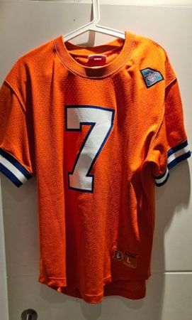 Maillot NFL Elway #7 Broncos Orange - Taille L Bon Etat