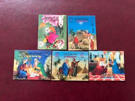 1970 Yemen 3D Marken Weihnachten Satz  ** Luxus (4083)