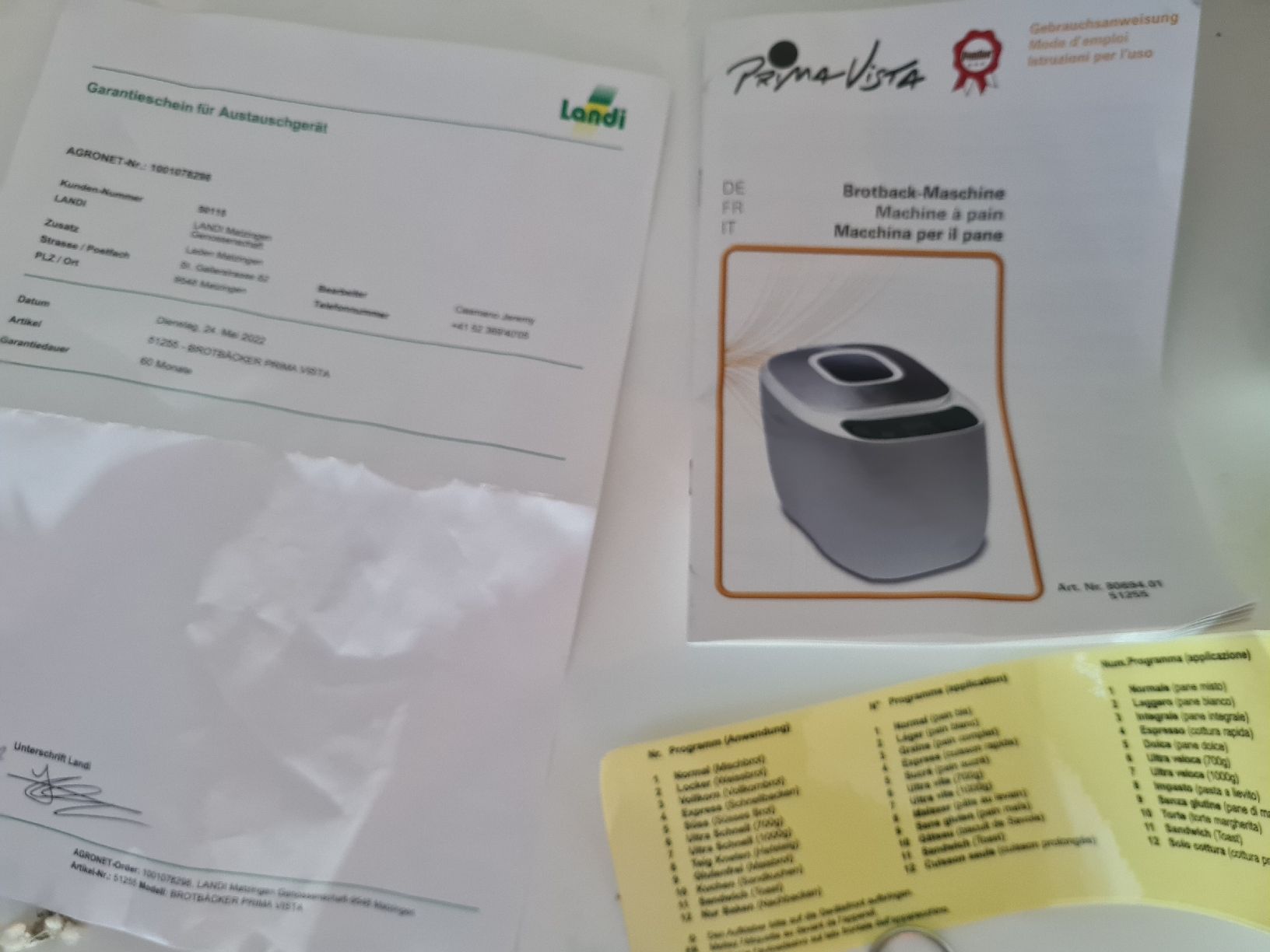 Appareils de cuisine: Brotbackmaschine – D'occasion à Waldkirch par Hypertenuse 3