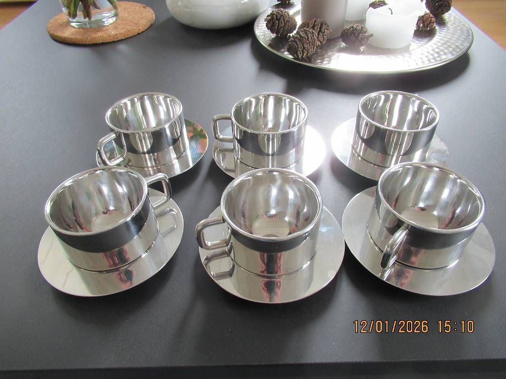 Set di piatti: INOX- Mocca-Set, 6Teile – Usato da Gümligen venduto da ChrigiSigi 3