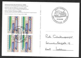 Eisenbahn Sonderkarte S. 1397 S-Bahn Zürich 26.-27.5.1990