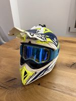 Airoh Motocross Helm mit Brille, Grösse M