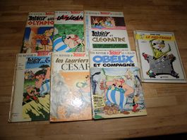 lot 6 Astérix ancien et 1 lucky luke / 1963 a 1976