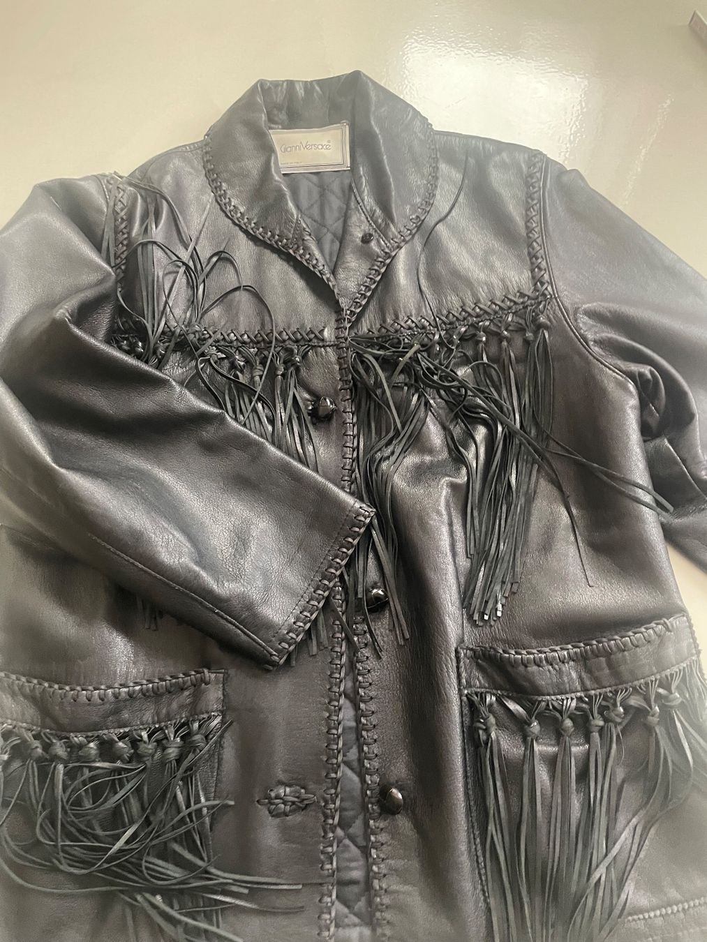 Versace Giacche: Gianni Versace LederJacke – Usato da Minusio venduto da Pink222
