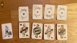 Alte Jasskarten mit Joker
