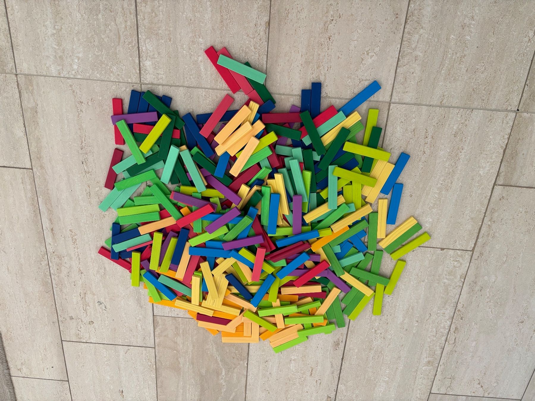 Spielzeuge: Bunte Bausteine in der Art Kapla – Gebraucht aus Mönchaltorf von Mawal