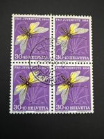 PJ Viererblock 1954 J156  gestempelt (B75)