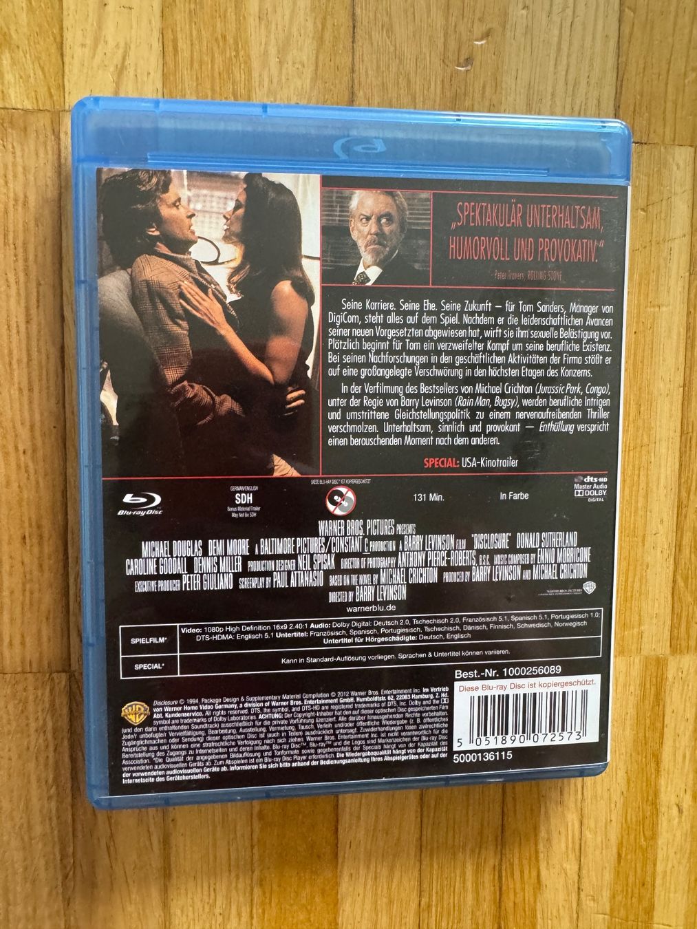 Tutti i DVDs: ENTHÜLLUNG (BLU-RAY)  MIT DEMI MOORE – Usato da Basel venduto da san_2qlq 1