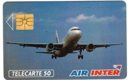 Telefonkarte Frankreich Flugzeug