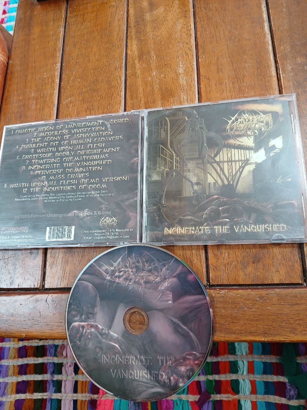 CD: gored - incinerate... – Usato da St-Cergue venduto da VeganWarrior